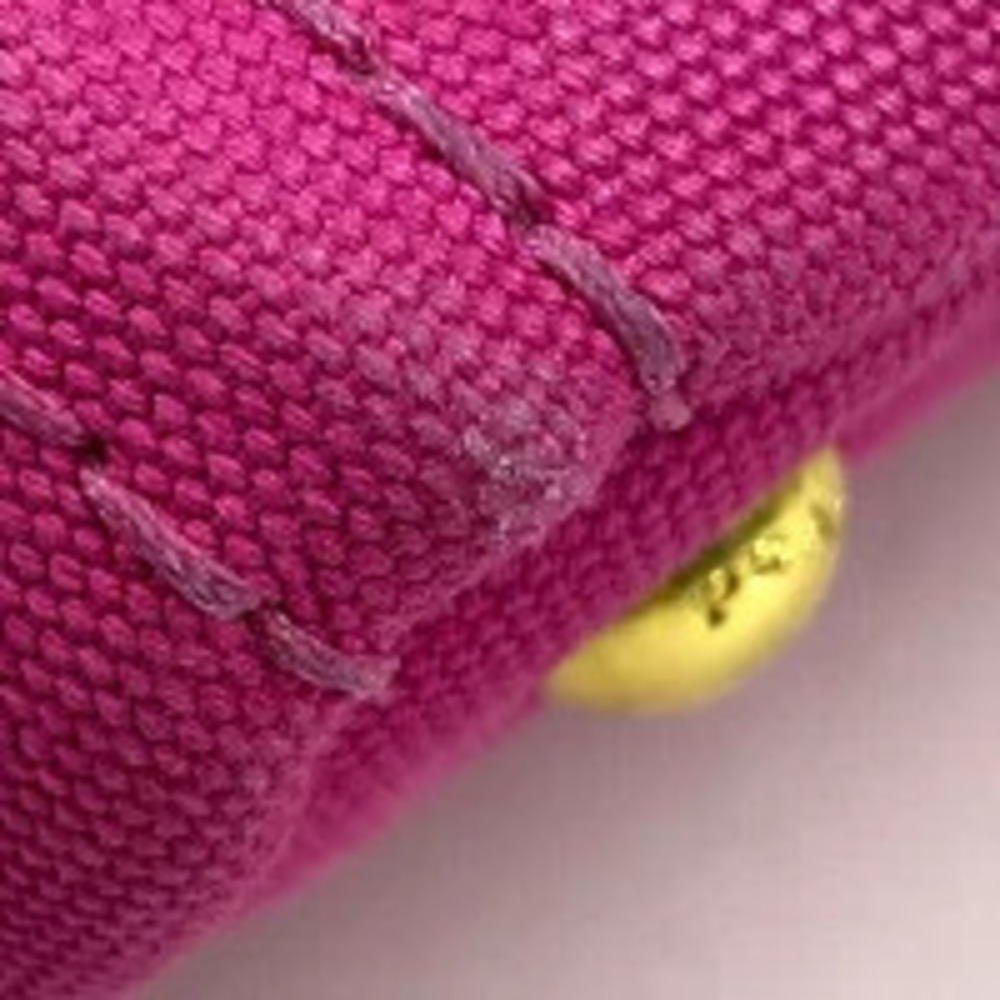 Prada Pink Canvas Canapa Tote Handbag 2way Pink